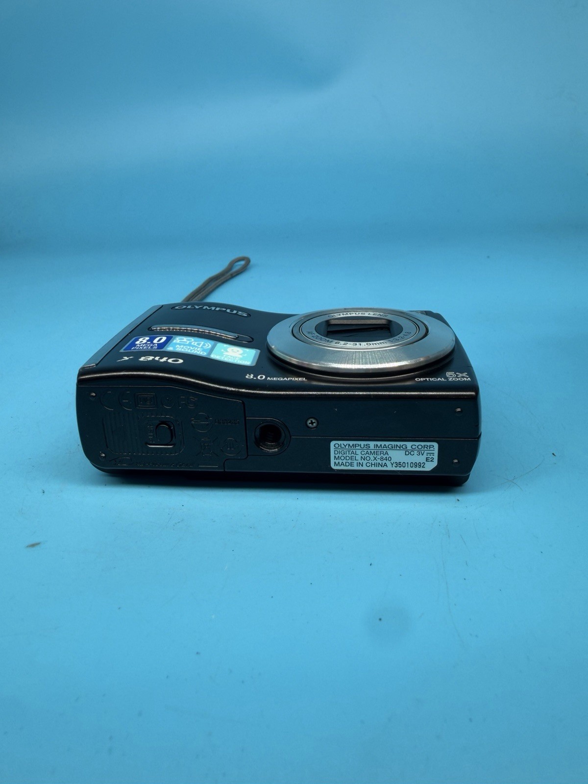 Olympus X-840 8.0MP Digital Compact Camera, Black - Tested