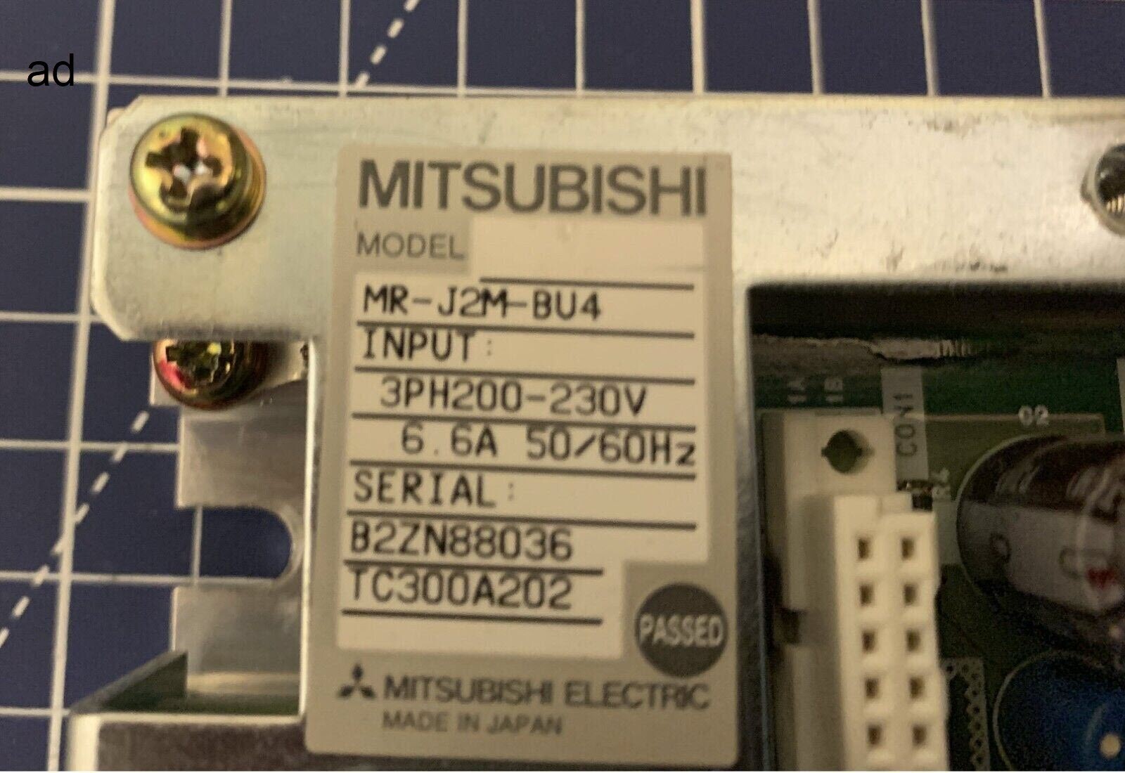 MITSUBISHI MR-J2M-BU4 MRJ2MBU4 Servo Drive - Used