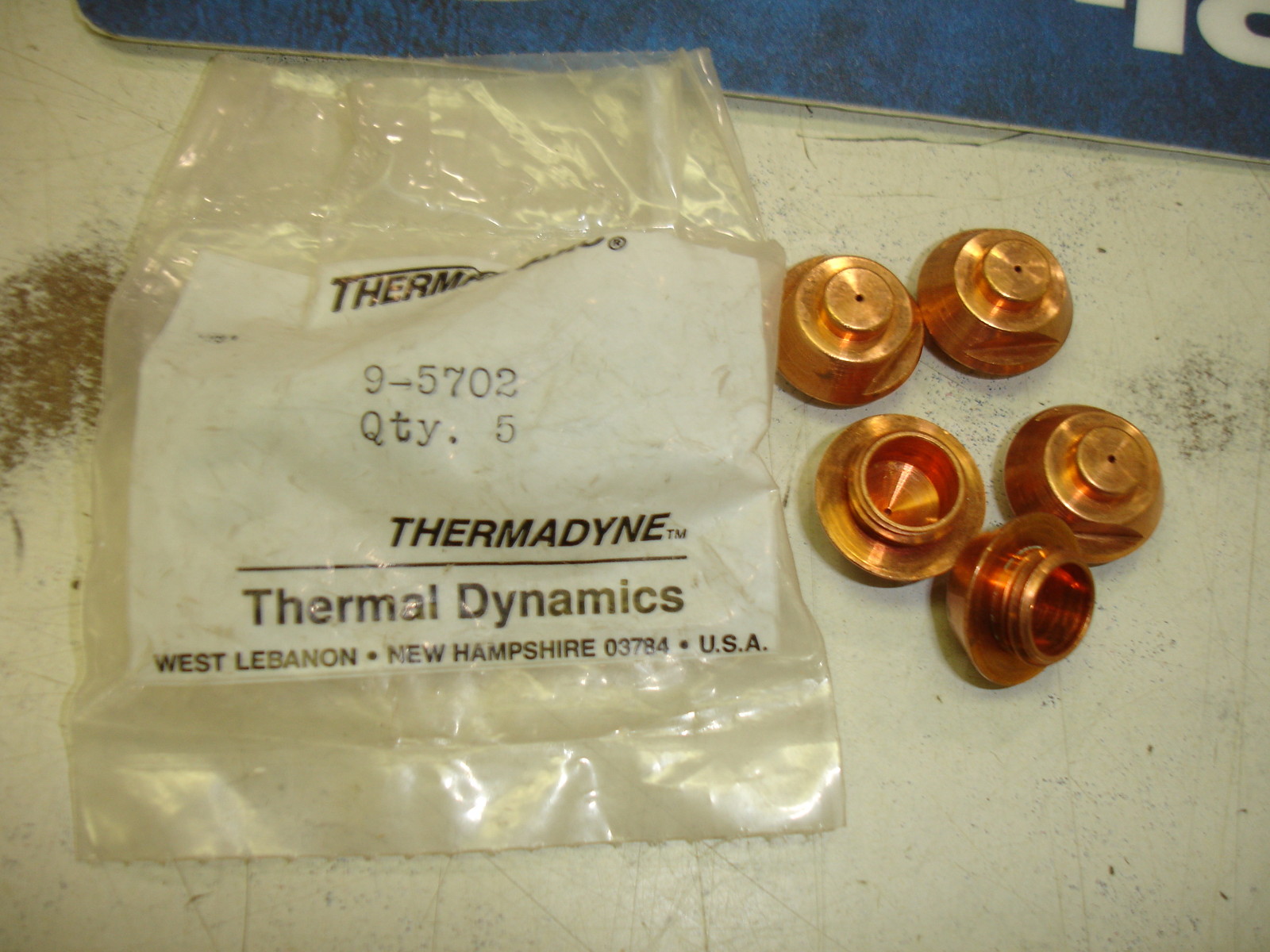 (5) Thermal Dynamics TD 9-5702 PCH-52 Plasma 35 Amp Tips OEM PCM52
