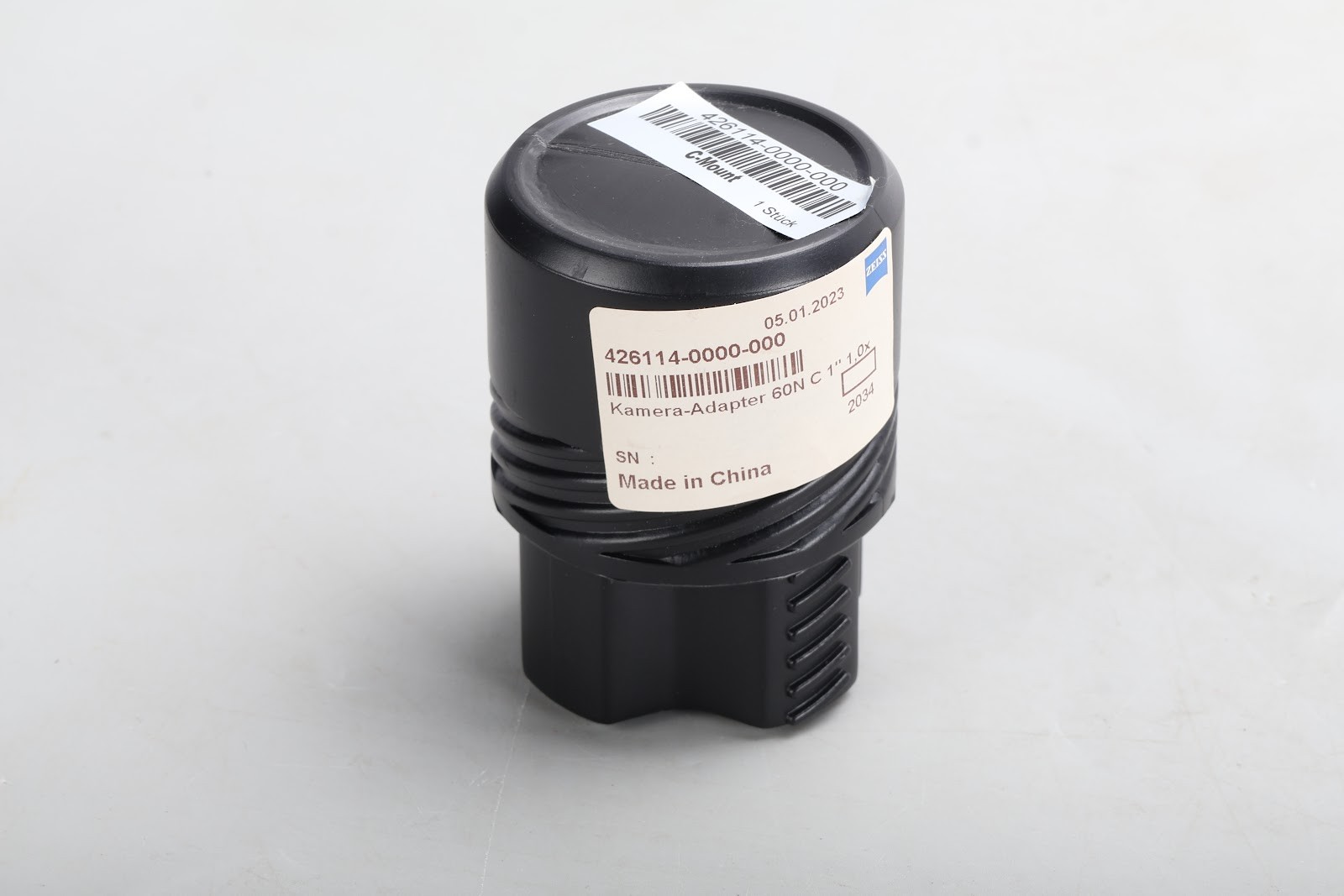 Zeiss 426114 Microscope Camera Adapter 60N-C 1" 1.0x - New Open Box