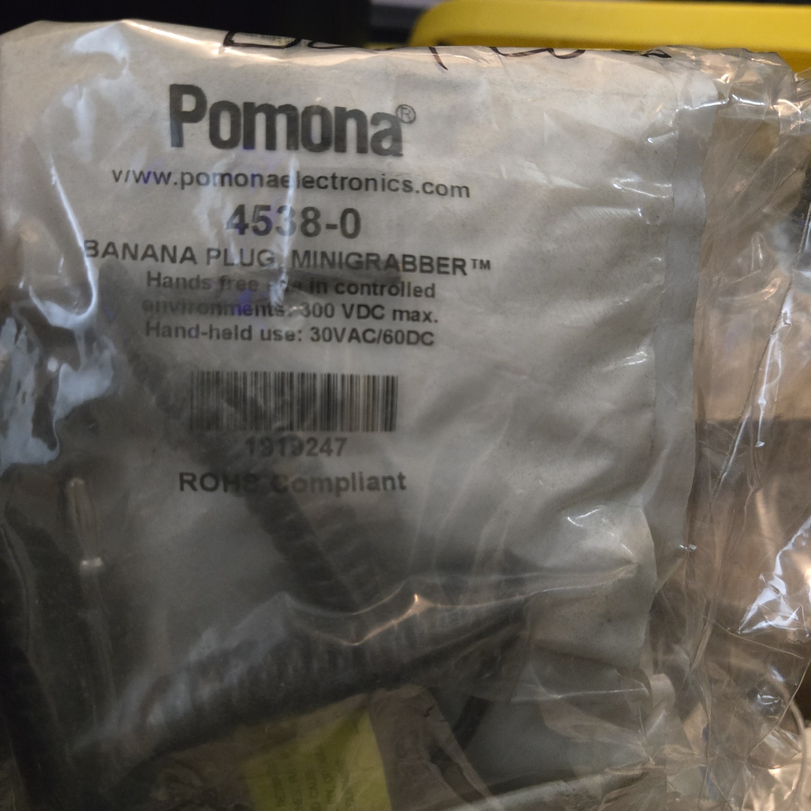 Pomona 4538-0 Test Leads MINIGBR/BNA PG BLACK