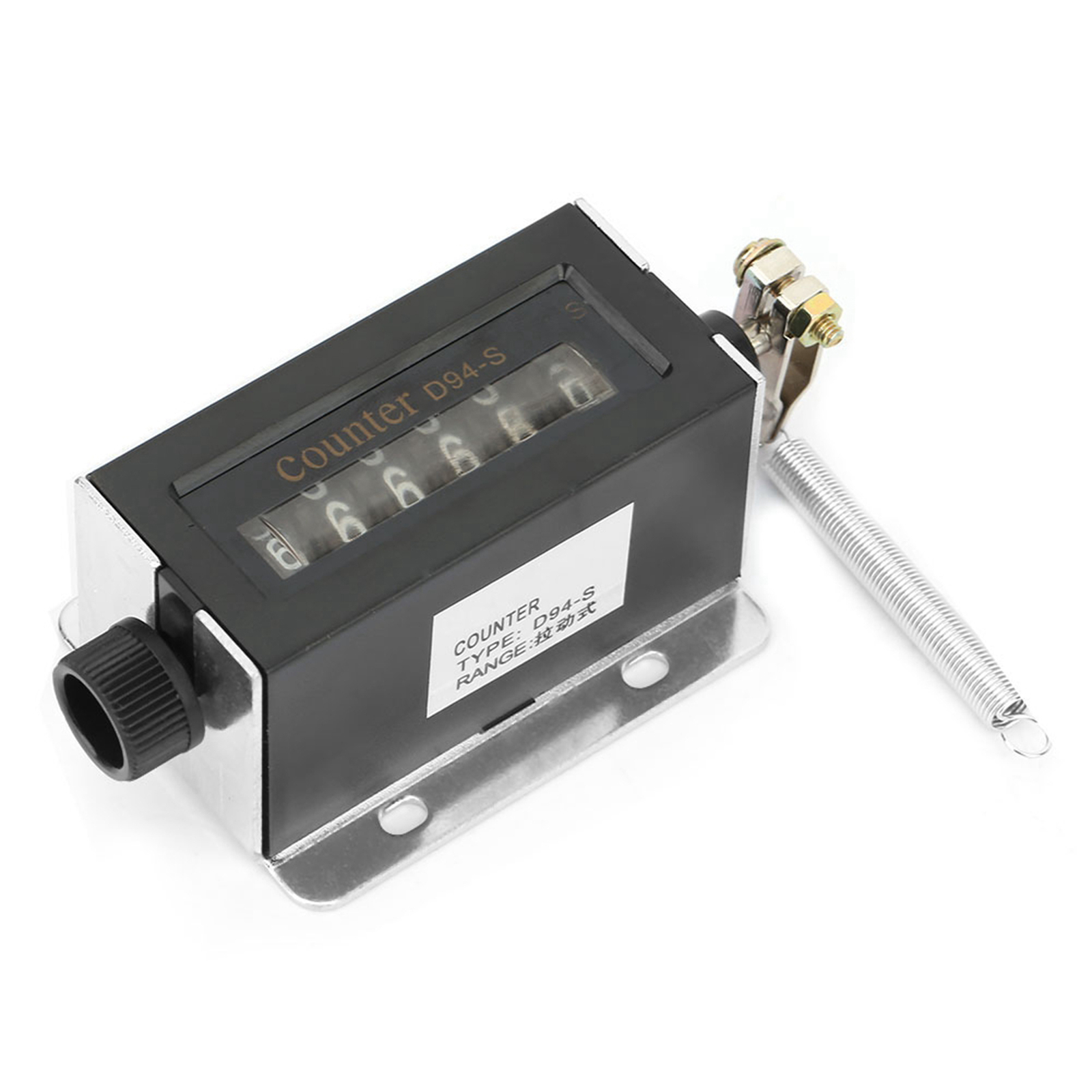 Professional D94-S 6 Digits Resettable Mechanical Pulling Counter 0-999999