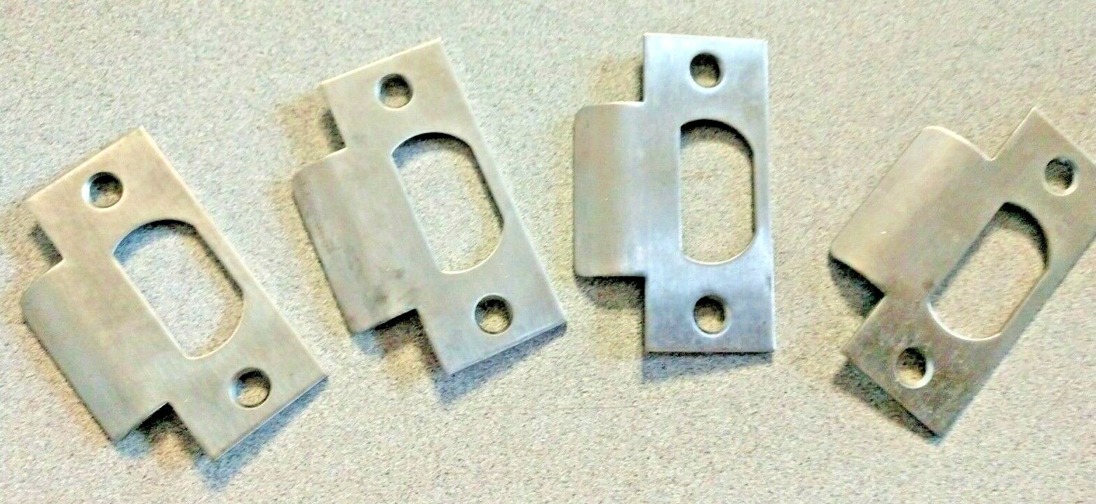 LOCKSMITH 4 EACH FULL LIP STRIKE 2 3/4 CHROME
