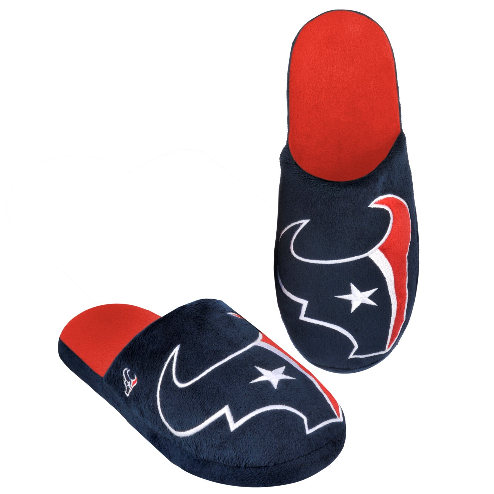Houston Texans Big Logo SLIDE SLIPPERS New - FREE SHIPPING