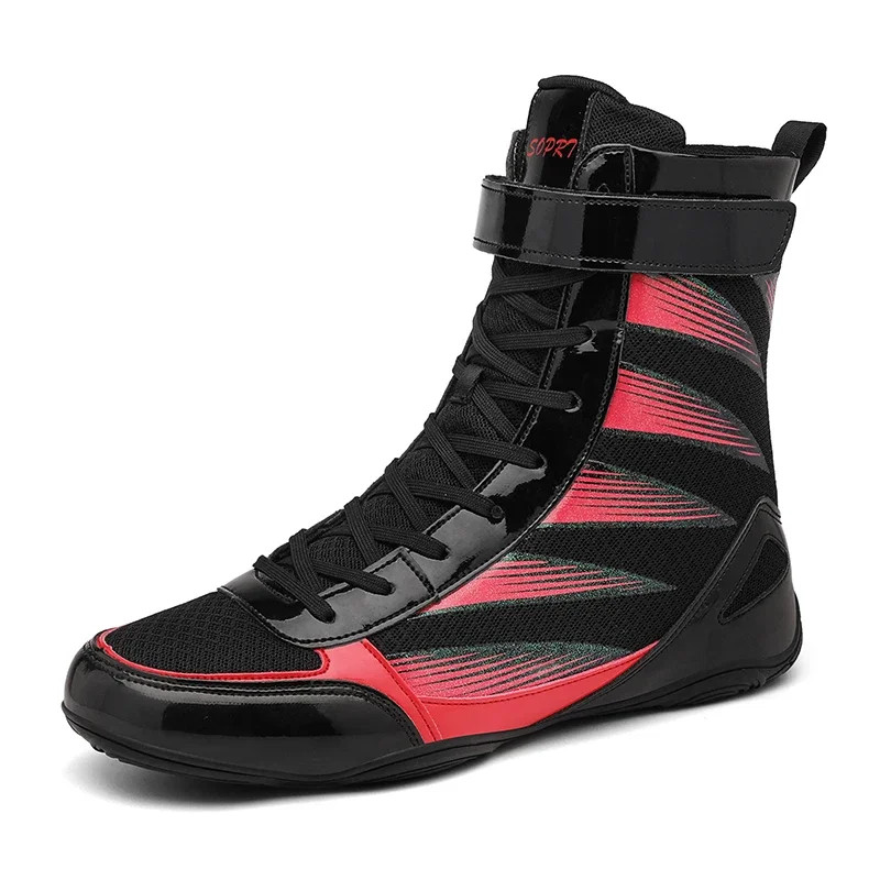 Men Big Size Boxer Fighting Sneakers Indoor Gym Wrestling Training Sports Boots