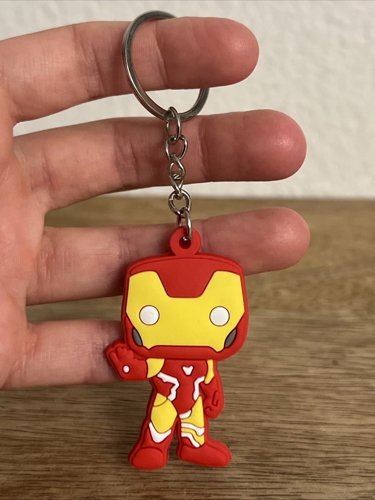 Iron Man 2” Figure Silicone Keychain Backpack Keyring