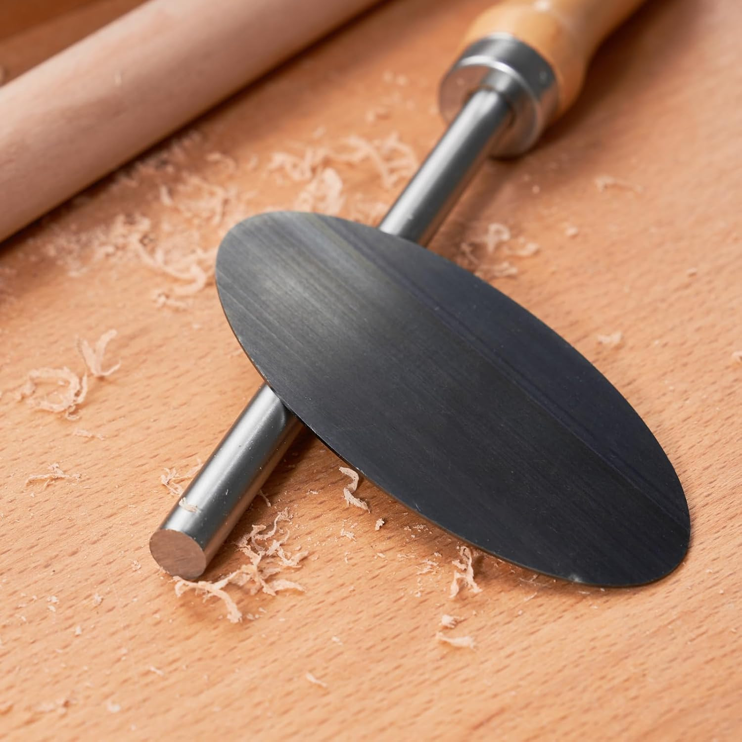 Cabinet Scraper Burnisher with 6 Piece Multi-Shaped Scraper Set 1 Oval 2 Double