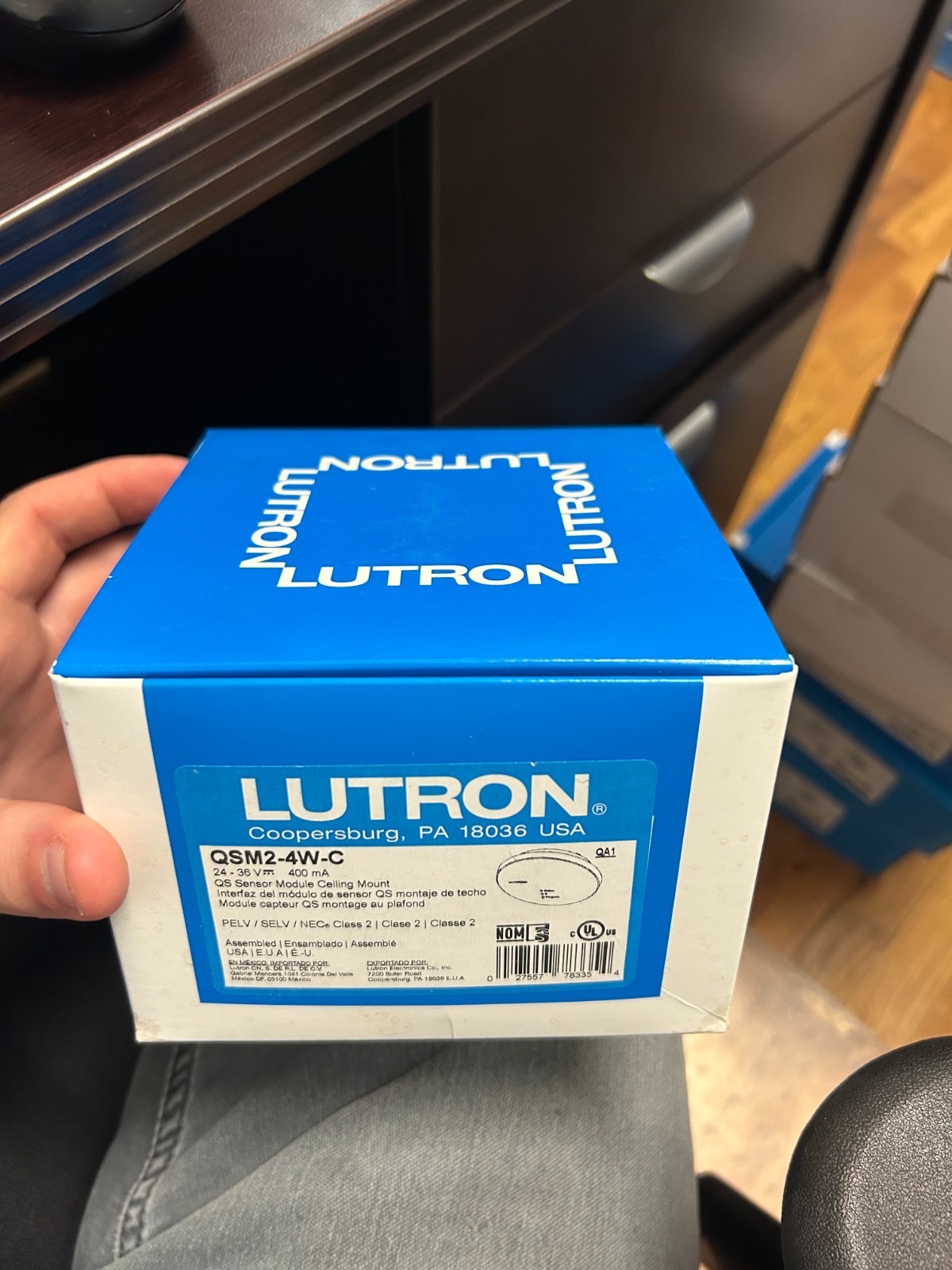 Lutron QSM2-4W-C 4-Wire QS Sensor Module, 24v/36vdc, Daylight/Infrared