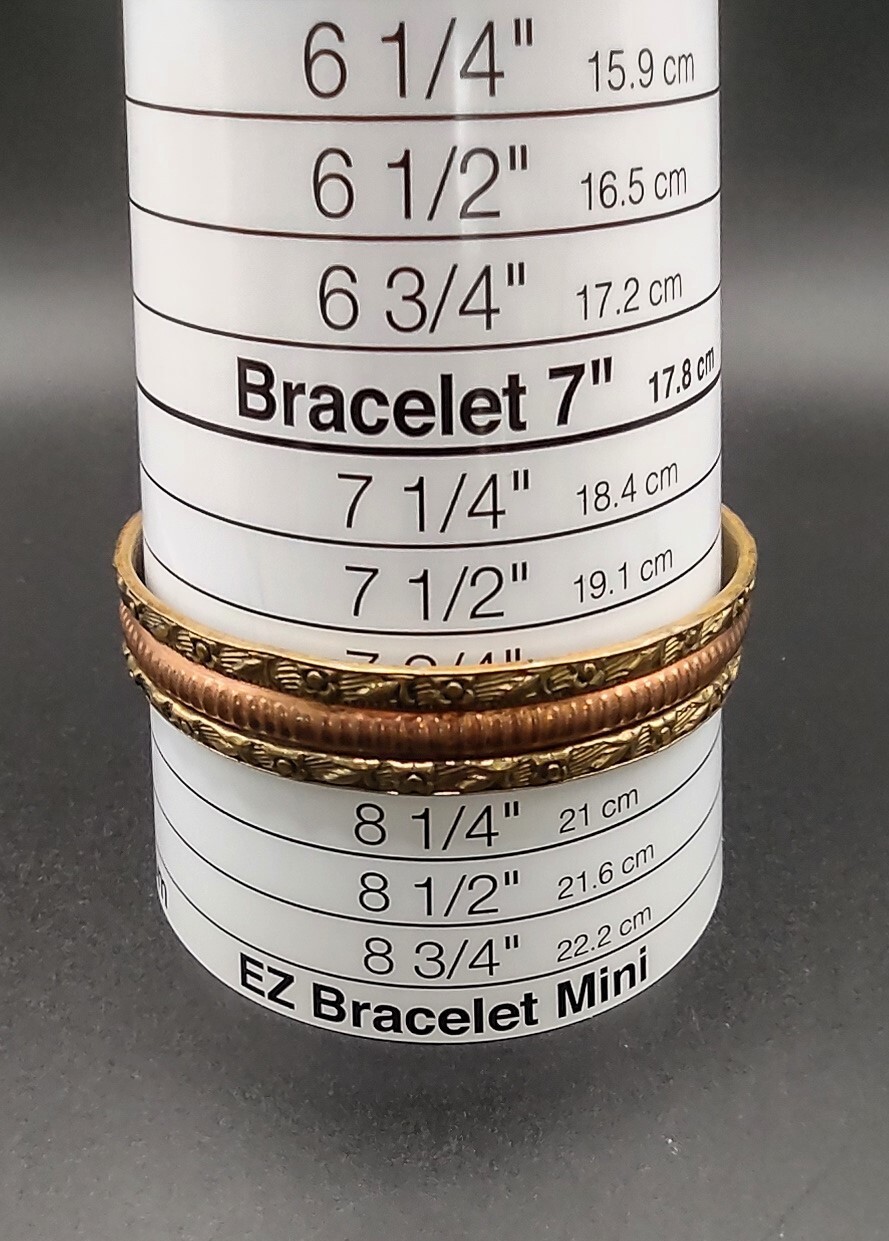 DECORATIVE BRASS BRACELET Bangle 8"