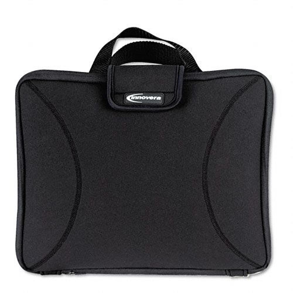 Neoprene Laptop Sleeve, Fits to 15.6", Zippered w/Handles, Black 36030