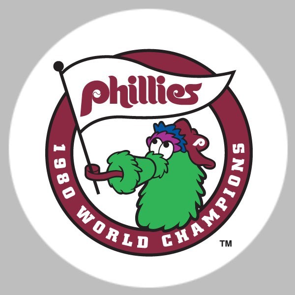 GOLF/ Phillies 1980 World Series Champs Ball Marker/with Magnet Hat Clip New!!
