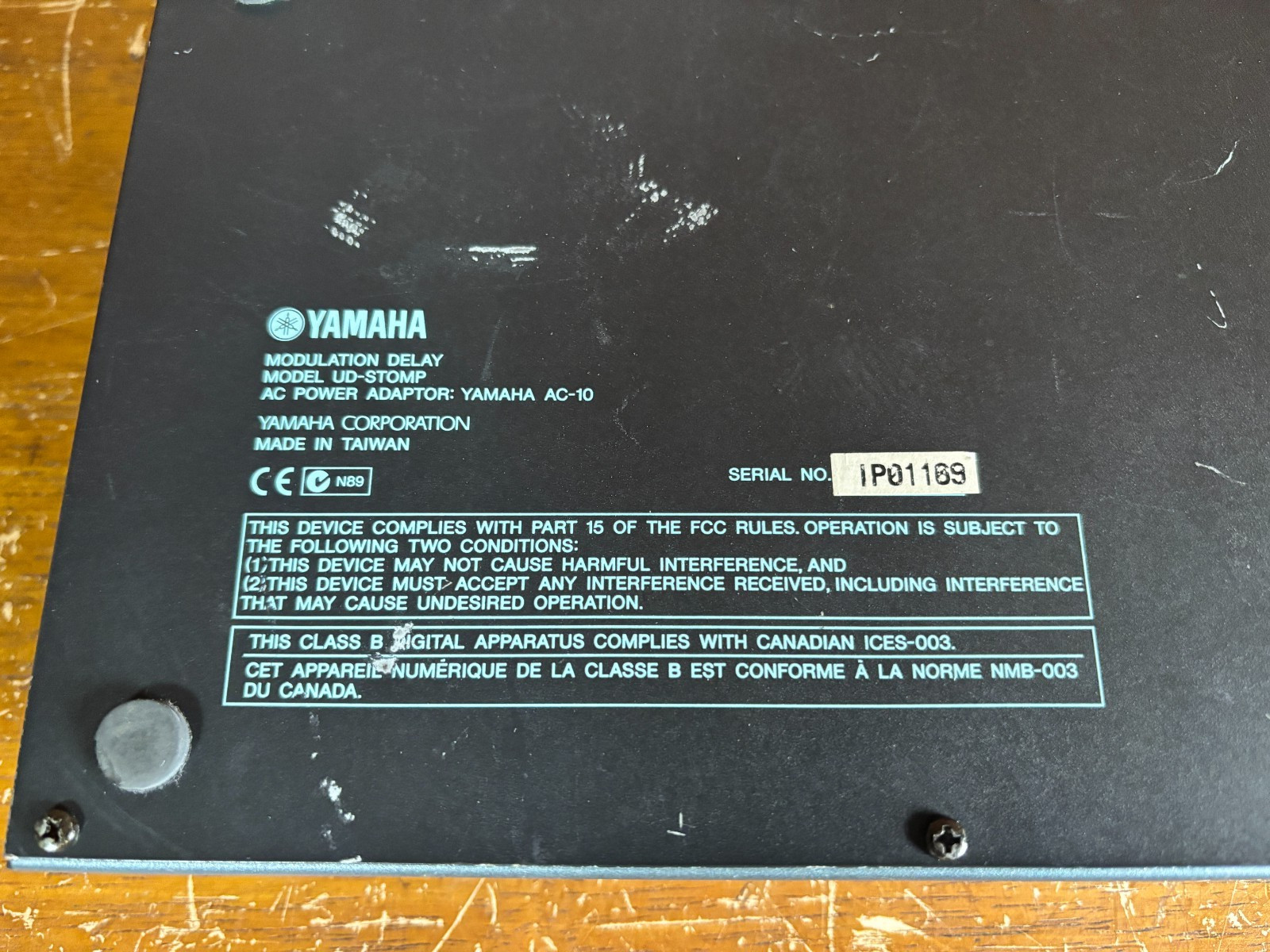 Yamaha UD Stomp MODULATION DELAY w/ power supply Allan Holdsworth