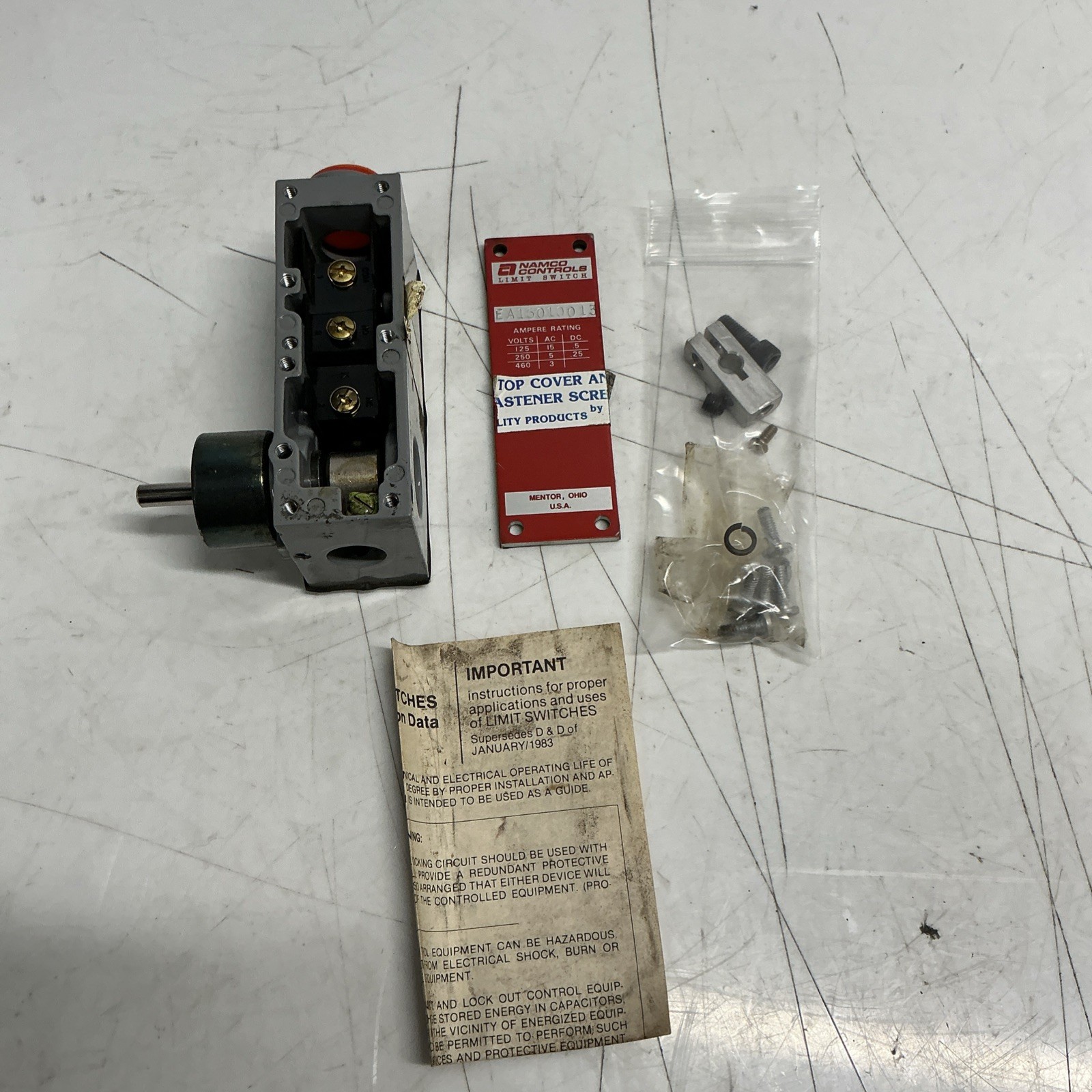 NAMCO EA15010013 LIMIT SWITCH AA-521
