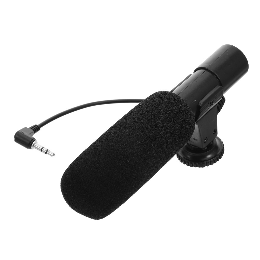 1PC Interview Microphone Recording Mic for DSLR Camera Camcorder Phone