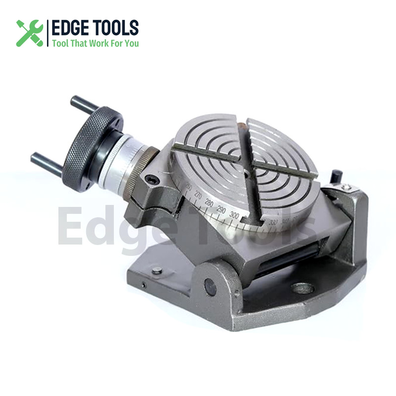 Rotary Table Tilting 4'' Inch 100 mm (4 slot) For Milling Machine  EDGE TOOLS