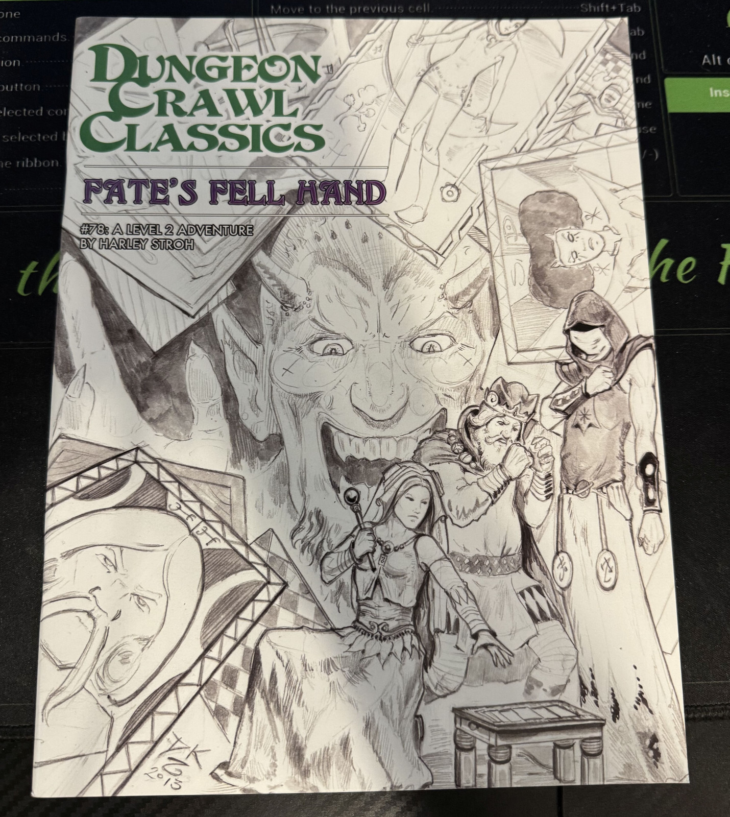 Fate's Fell Hand #78 sketch cover DCC Goodman Games dungeon crawl classics