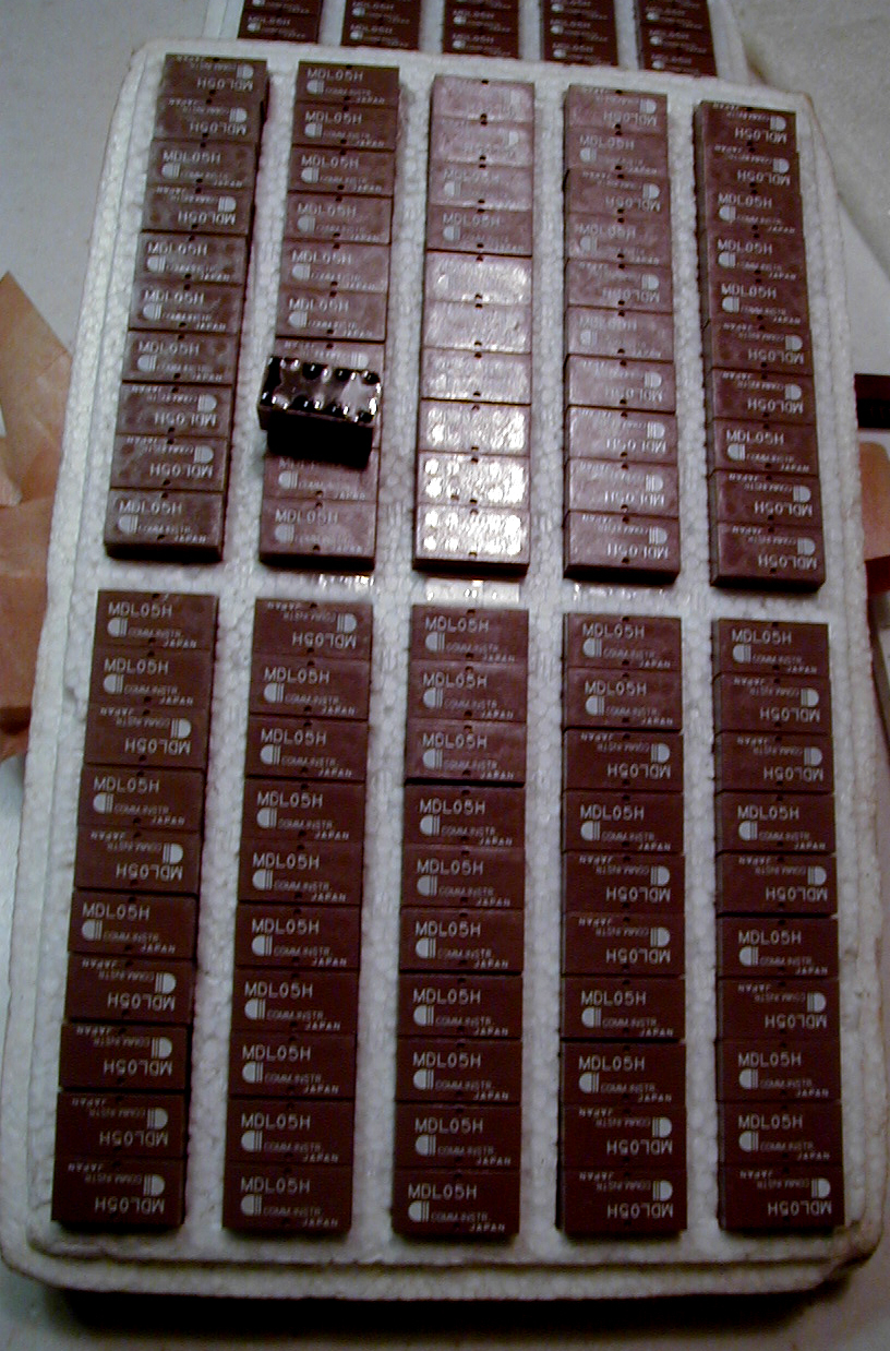 DPDT 5V DIP Pin Relays PCB mount, 10 pcs. NOS, CHEAP
