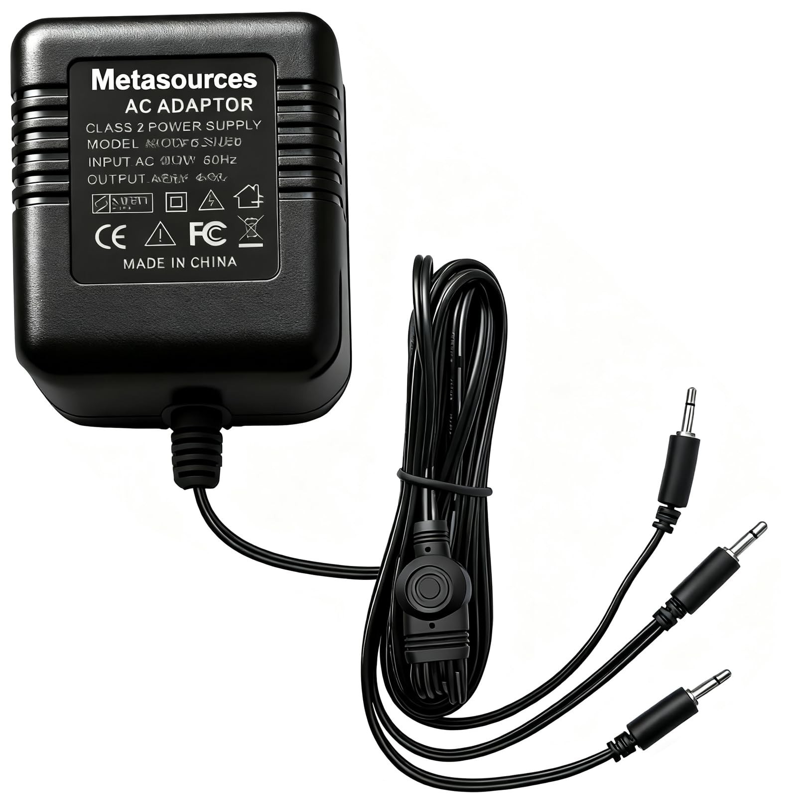 Metasources Triple Jack AC Adapter Compatible with Department 56 North Pole Wood