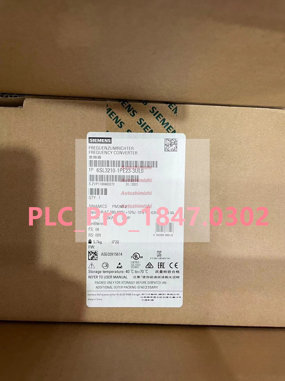 6SL3210-1PE23-3UL0 1PCS Brand New Siemens 6SL3 210-1PE23-3UL0  Fast delivery