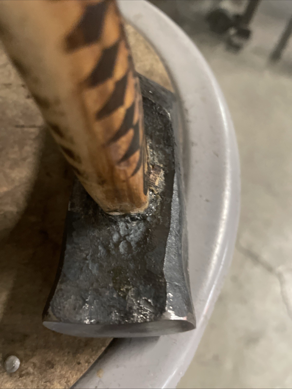 Right Diagonal Forging Hammer/ 4140 Steel/ Hand Forged in USA/ 2Lb 7Oz
