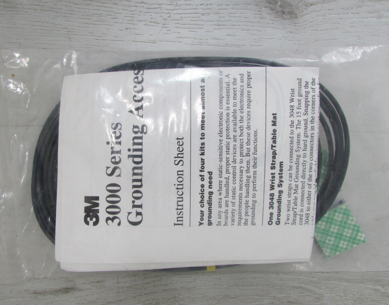 3M 3048 SCS 3048 WristStrap/Table Mat Static Grounding System -Cord,Button,Clips