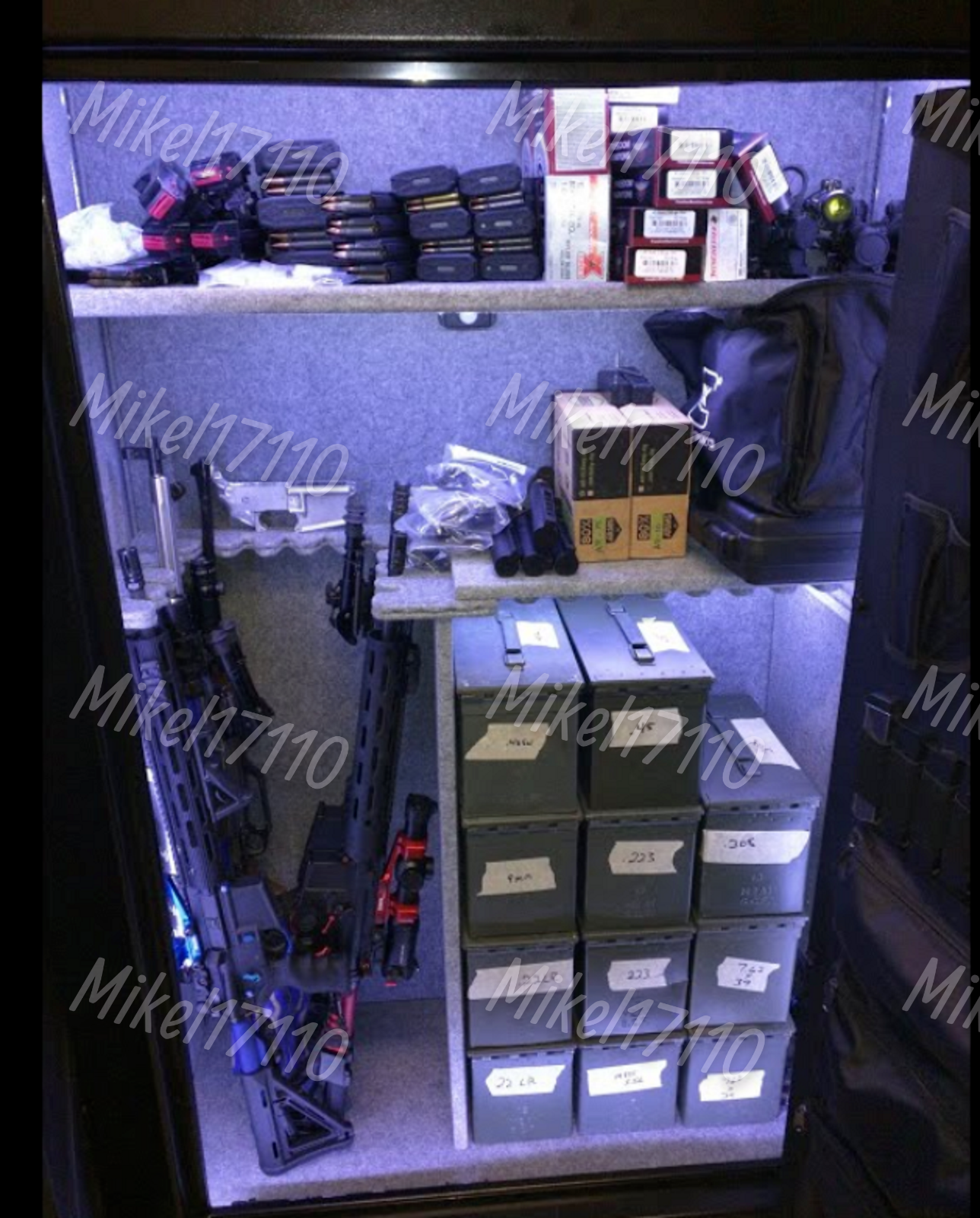 60" x 30" Gun Safe Light Kit / 110v Powered Bright White LED Strip Lite