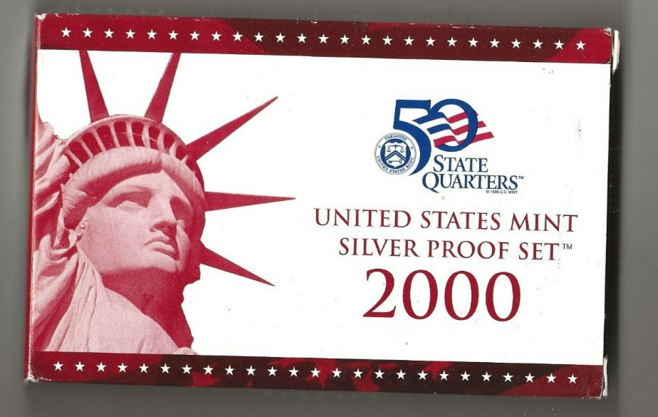 2000 s 10-piece silver proof set