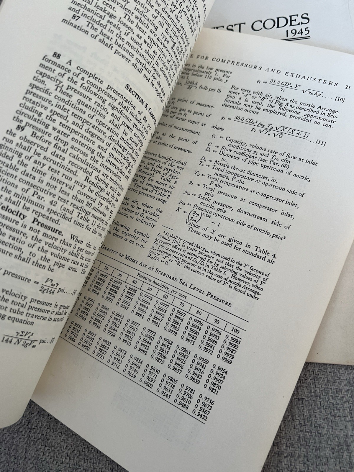 Vintage 1945 Mechanical Engineers Reference Books Manuals Test Codes Compressors