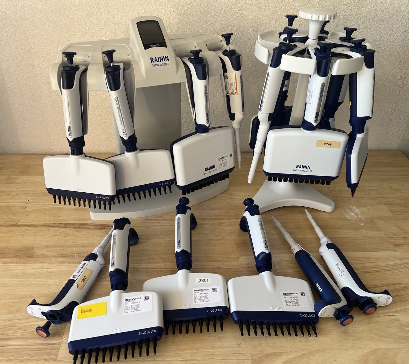 RAININ Pipet-Lite XLS LTS single multiple 8 12 channel pipette, pipettes set