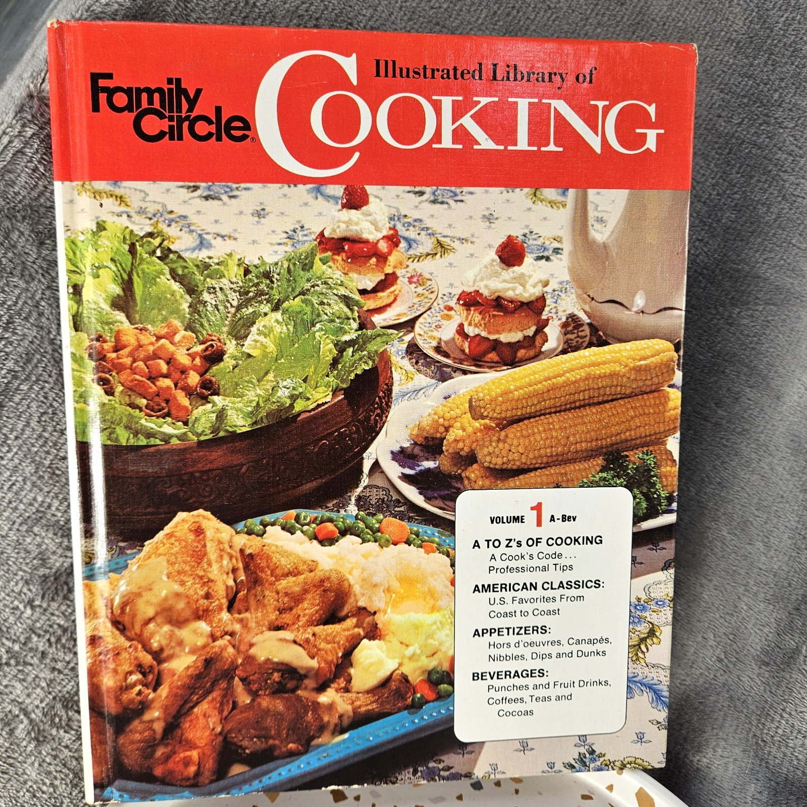 Vintage 1972 Family Circle Illustrated Library of Cooking Volume 1 A to Z's