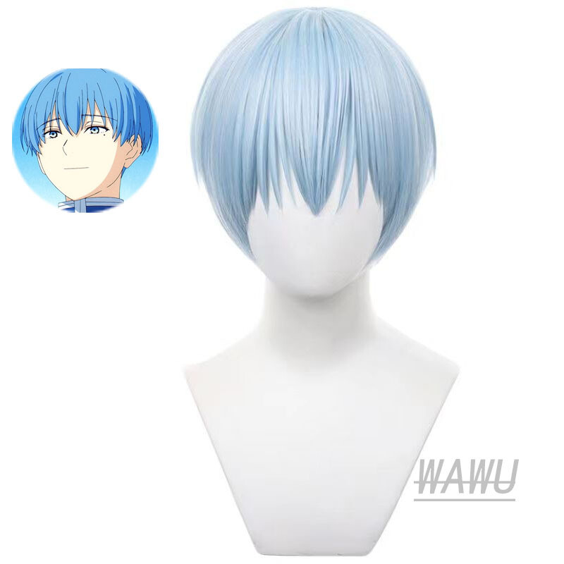 FRIEREN Himmel Short Synthetic Wigs Cosplay Party Heat Resistant Hair Wig