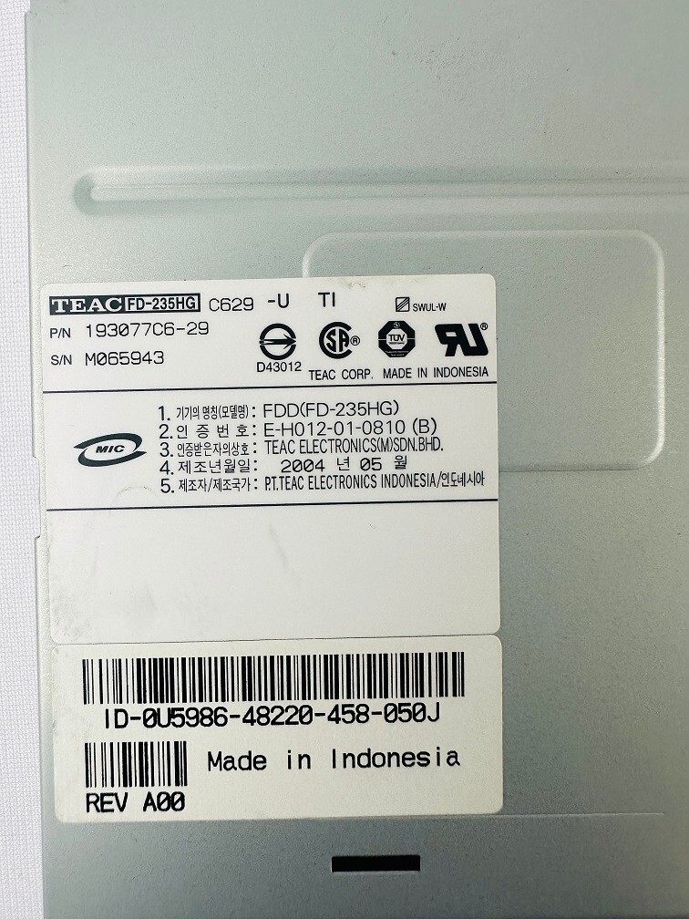 Teac 193077C6-29 FD-235HG-C629-U Floppy Disk Drive