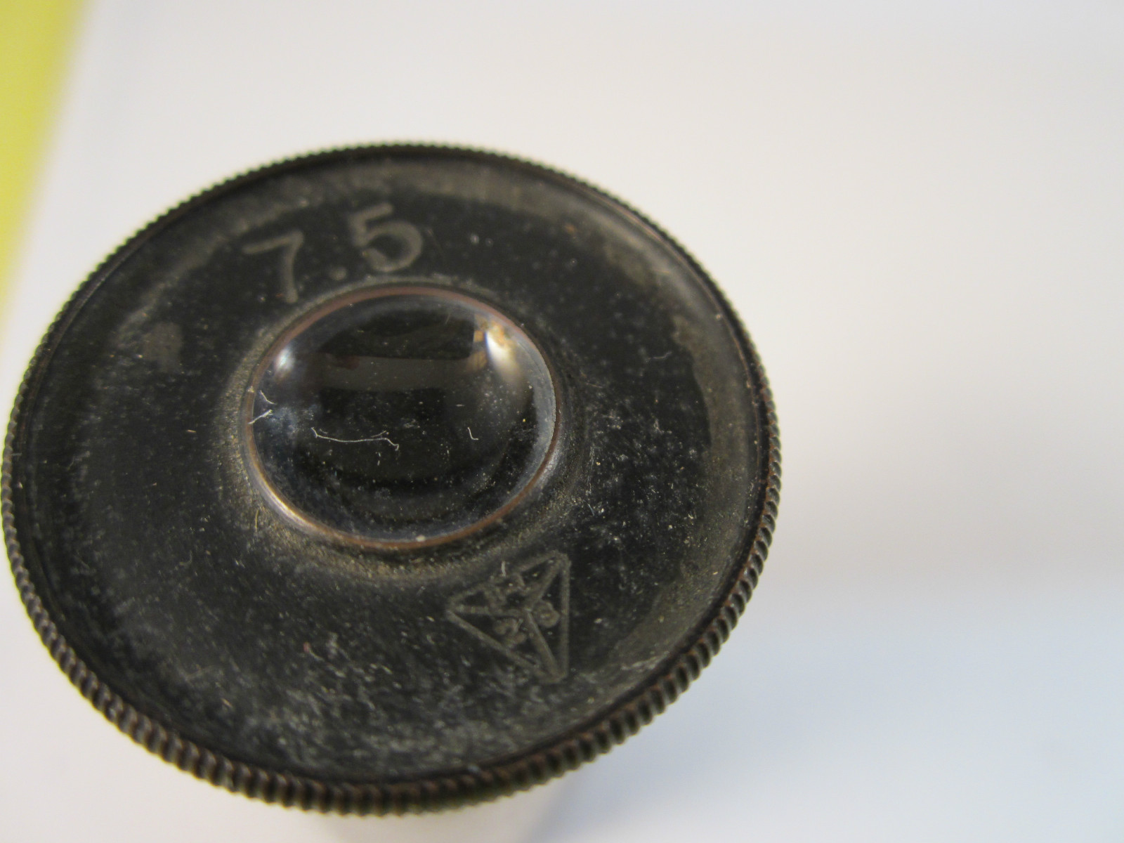 MICROSCOPE PART VINTAGE 7.5X EYEPIECE OPTICS BIN#C1-18