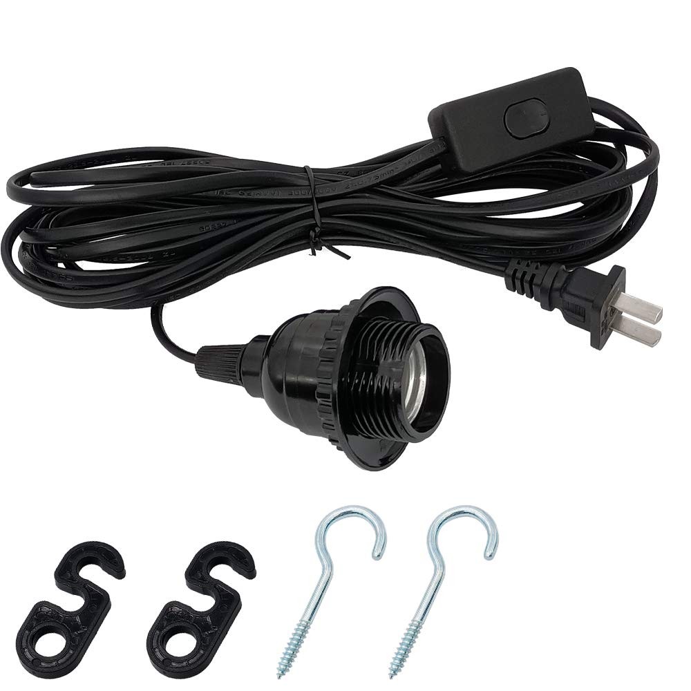 Plug in Hanging Light Kit, Industrial Pendant Lighting Fixture, E26 E27 Retro...