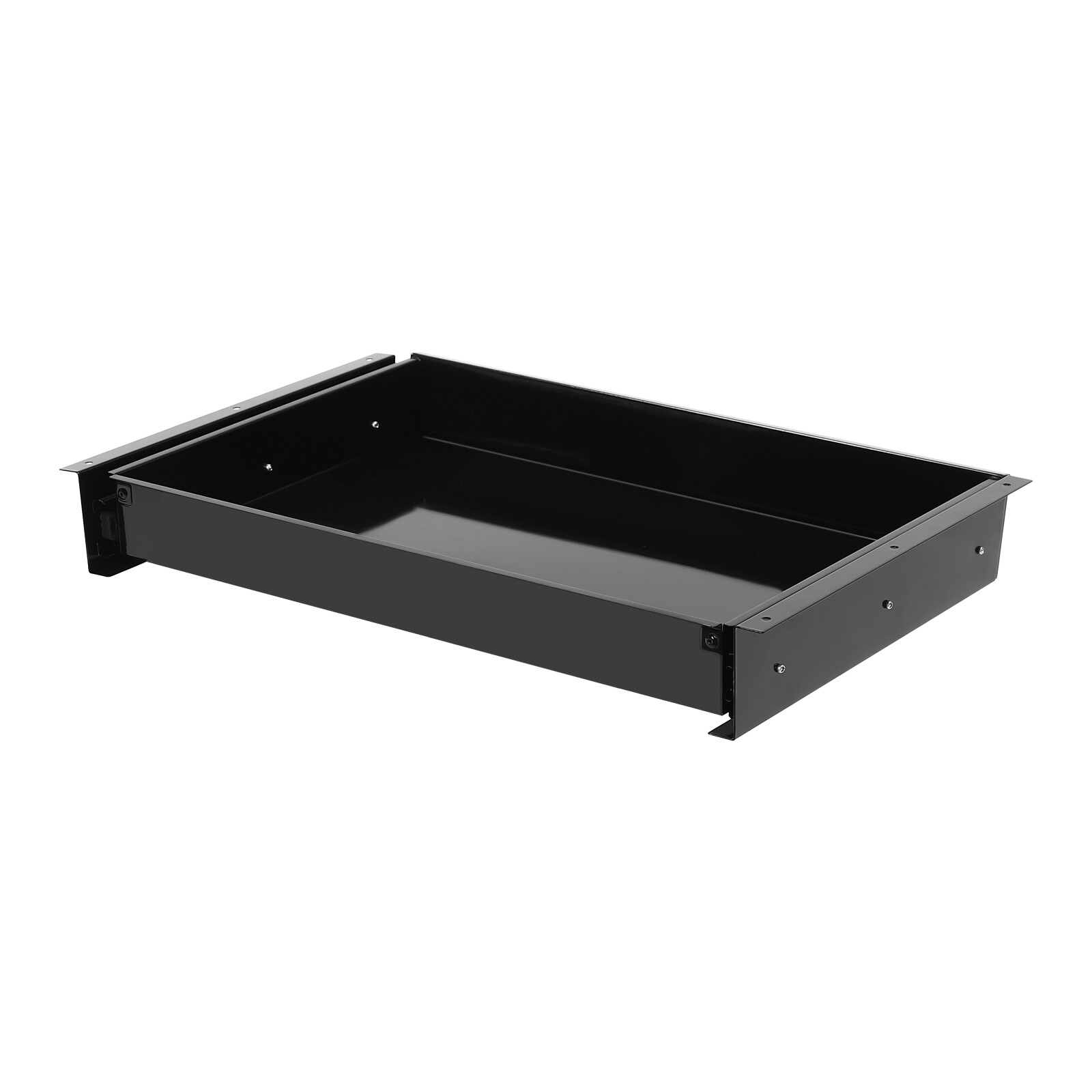 Black Drawer Box Organizer Pull Out Under Cabinet Sliding Shelf Roll Out Tray