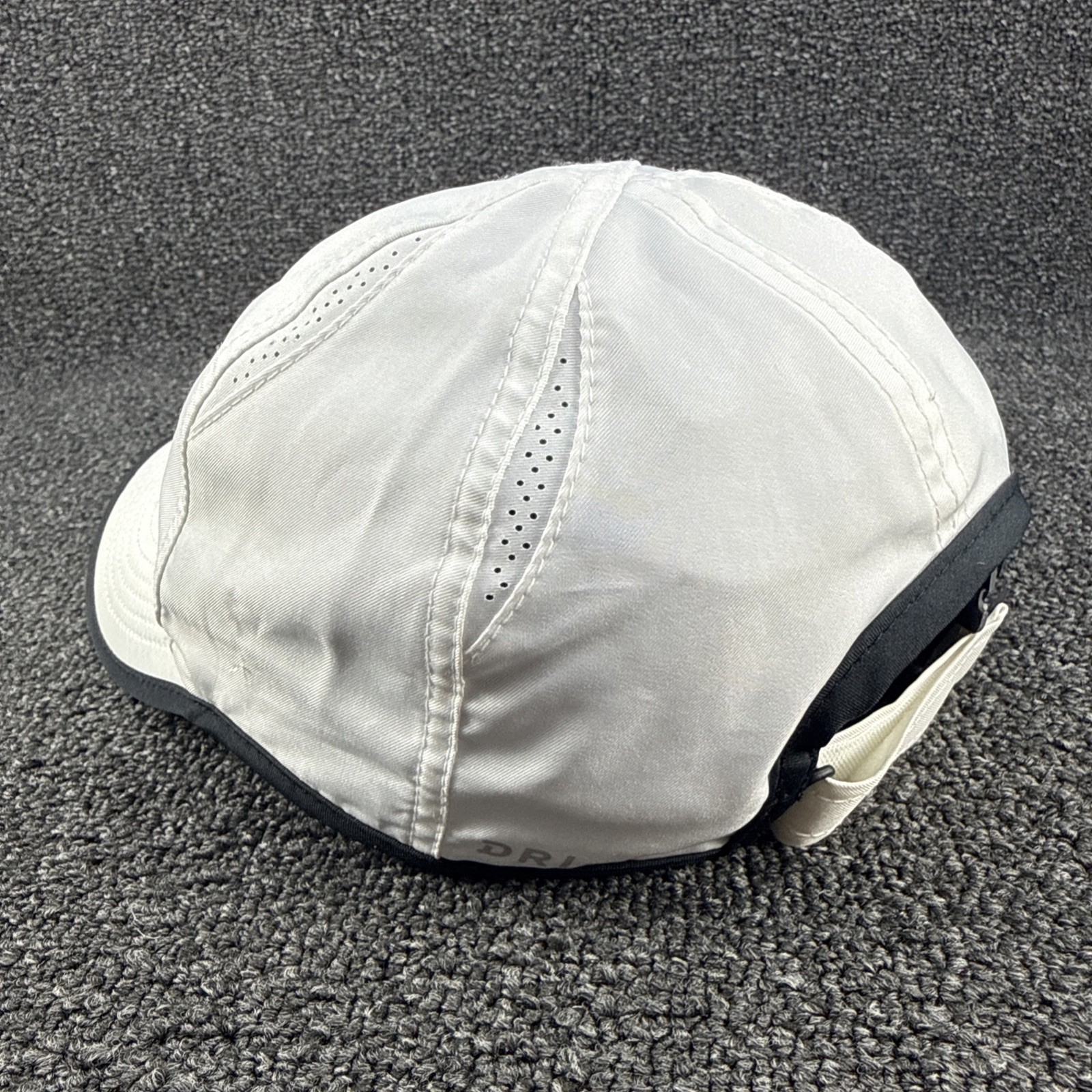 NIKE Featherlight Dri-Fit Cap hat Adult Size White Running Tennis Pickleball