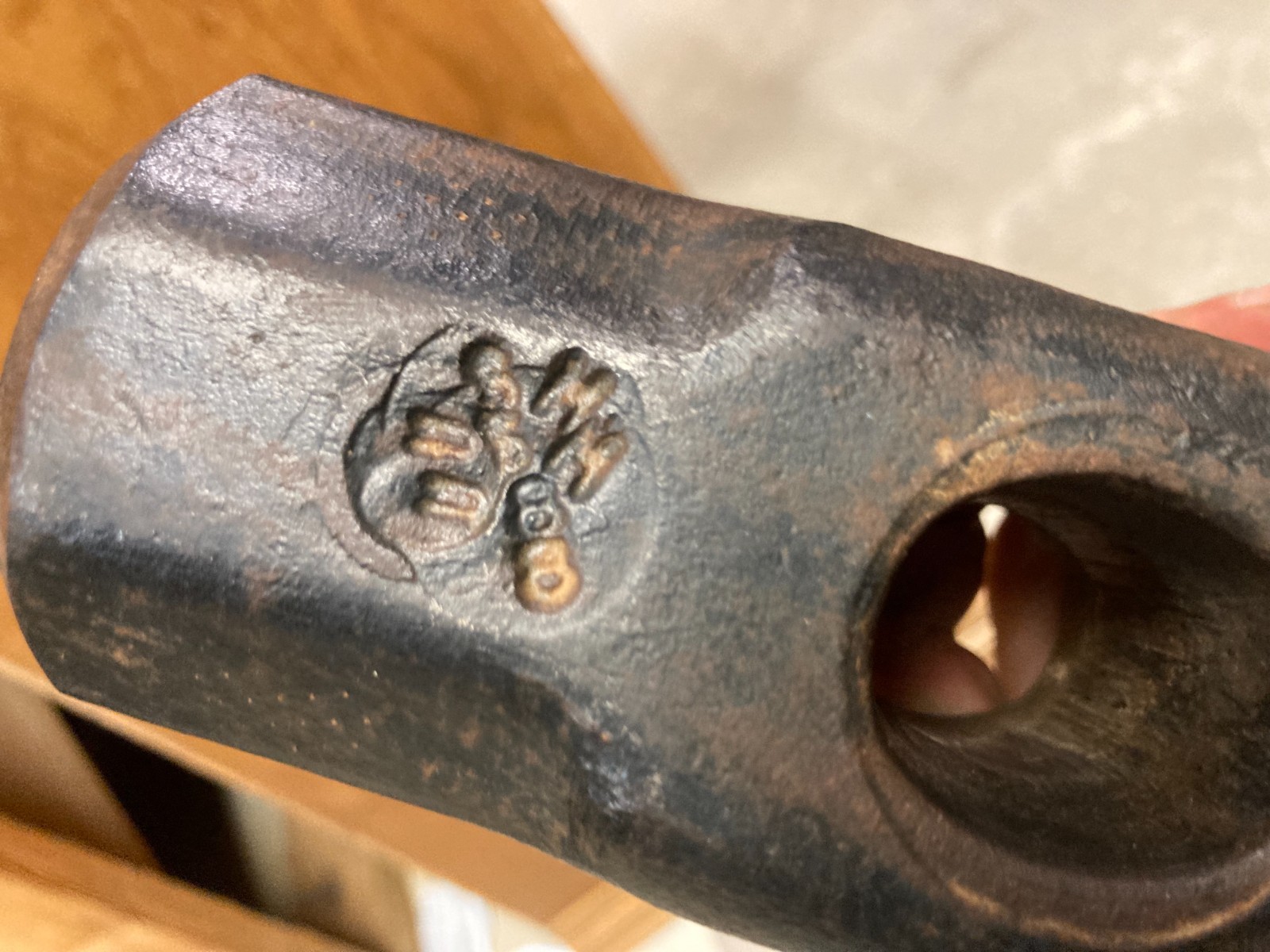 Vintage USM 8lb Sledge Hammer Head Octagonal Shape. Double stamped.