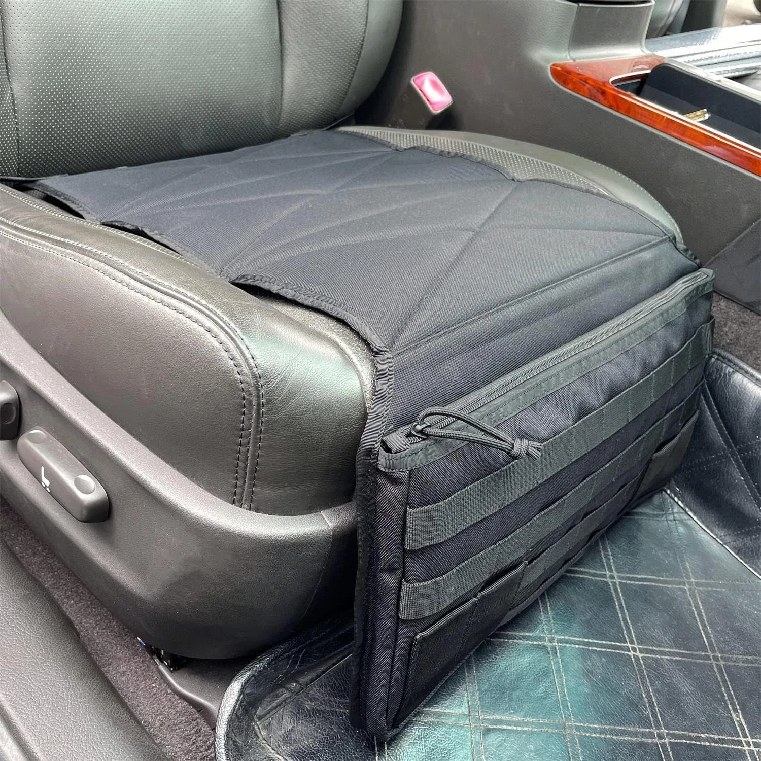 Concealed Car Seat Carry Holster with Zipper Pocket for Black