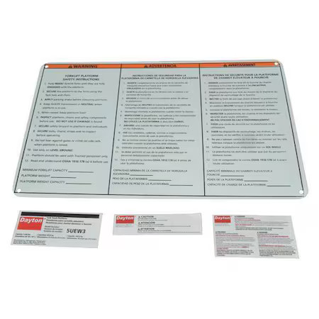 DAYTON MHW3LG Identification Label Kit