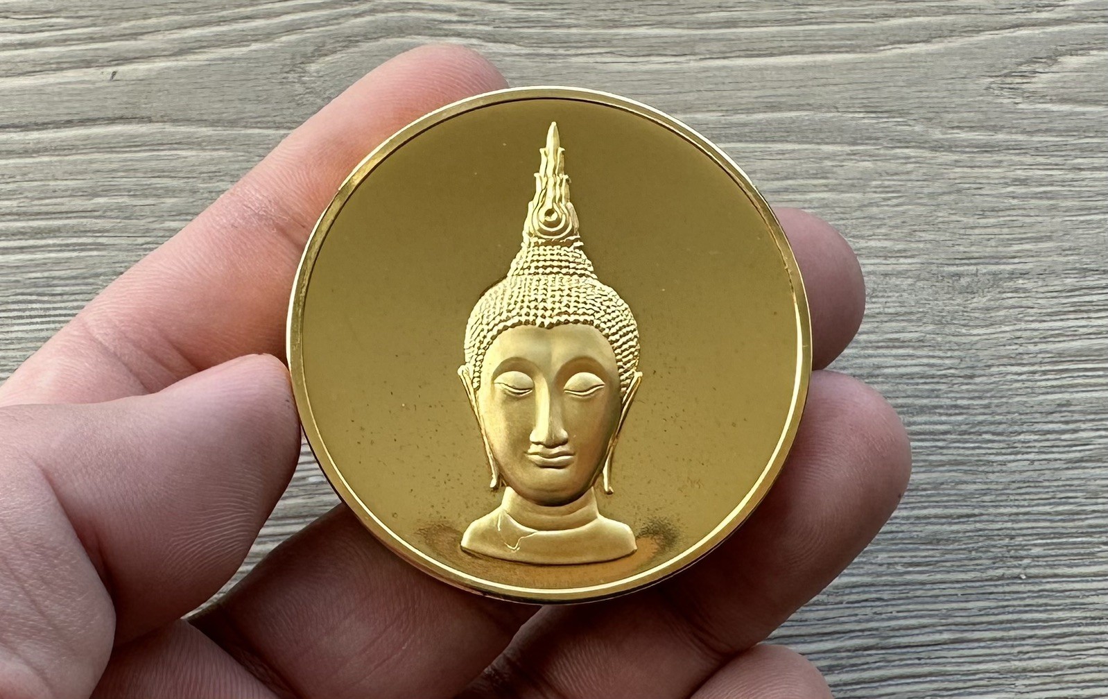 Head Of An Image Of The Buddha c. 1400 ~ Franklin Mint Sculptures Of The World