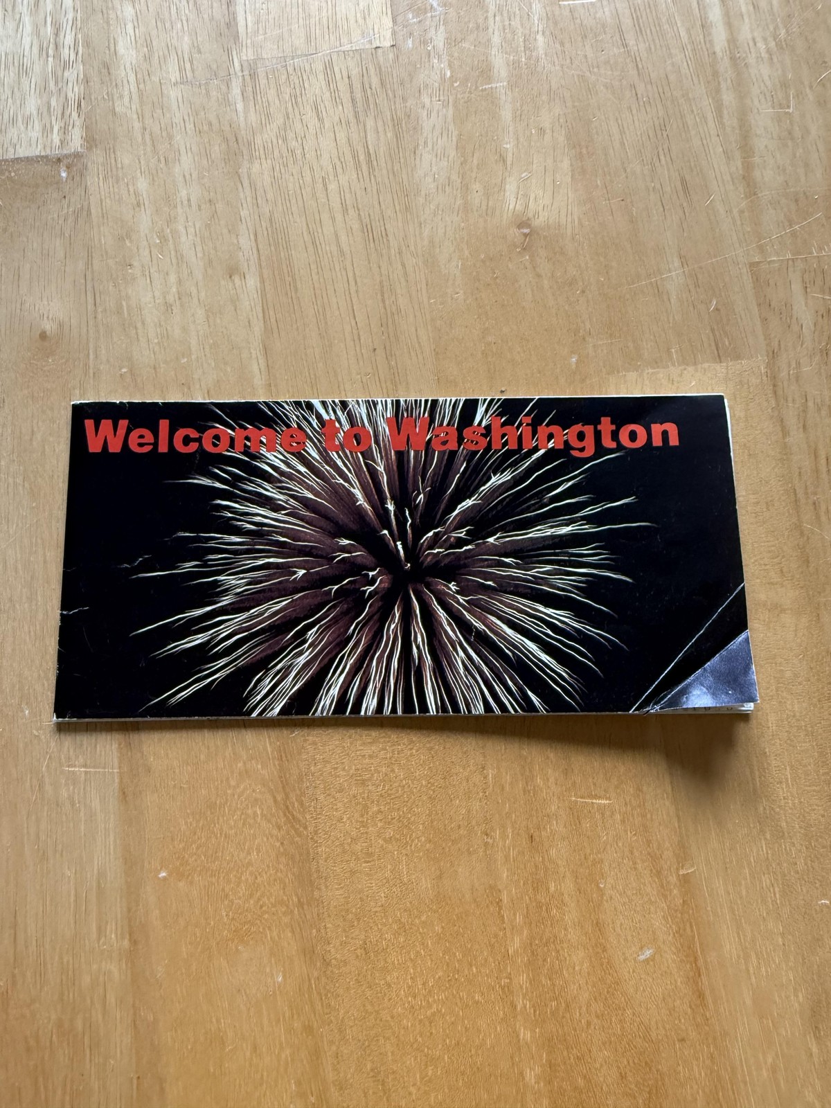Vintage Welcome To Washington DC Travel Map Visitor Guide Folded Brochure USA