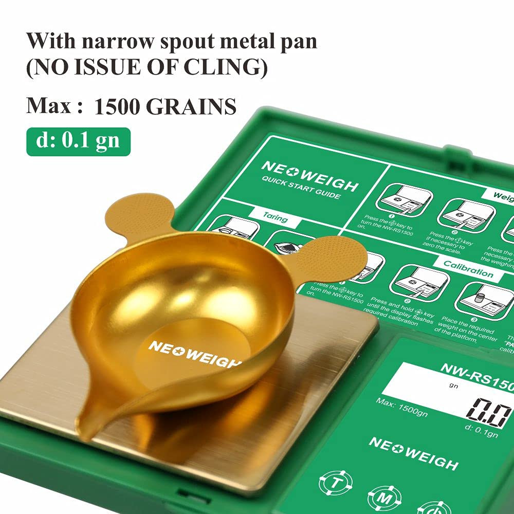 Reloading Scale, Powder Scale for Reloading, 1500 Grains X 0.1 Gn, Digital Powde