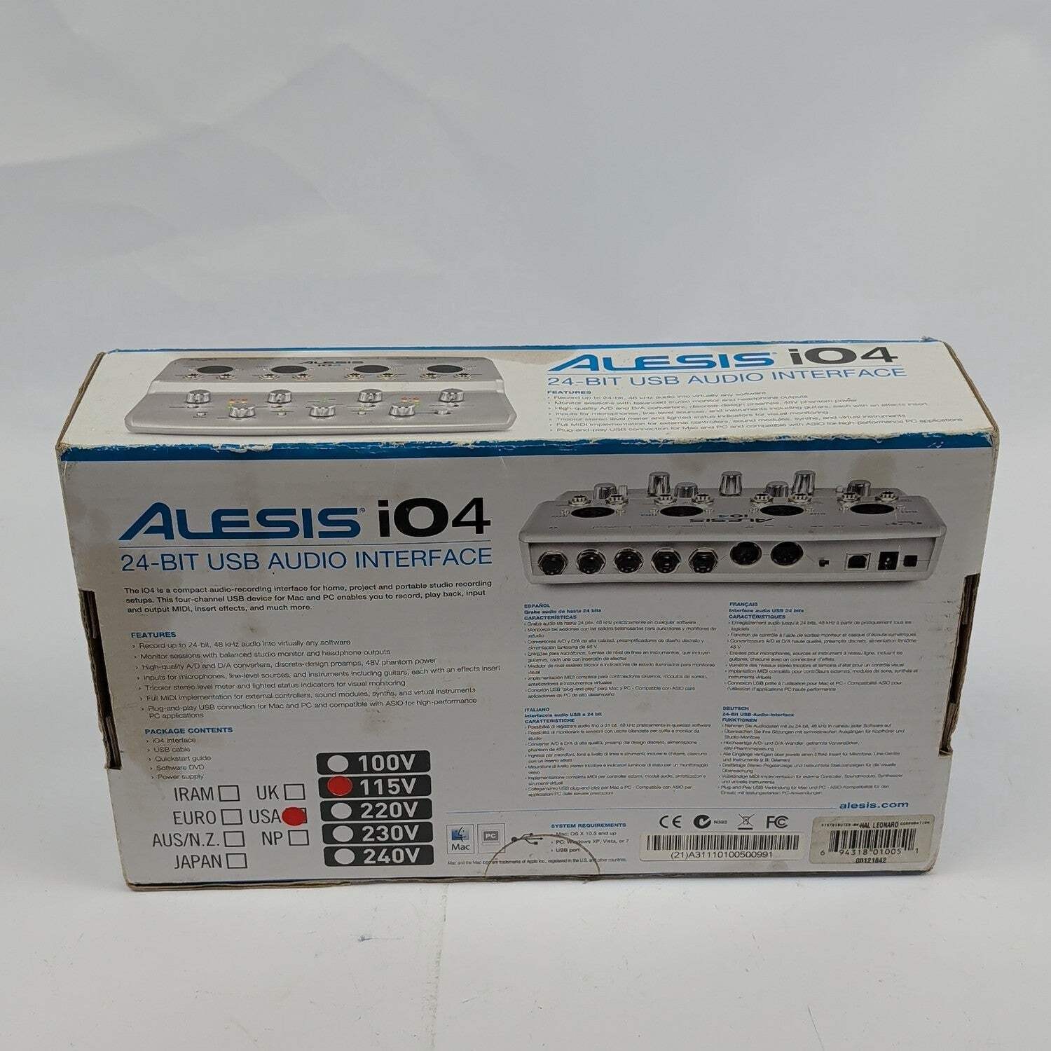 Alesis IO4 24 USB Audio Interface
