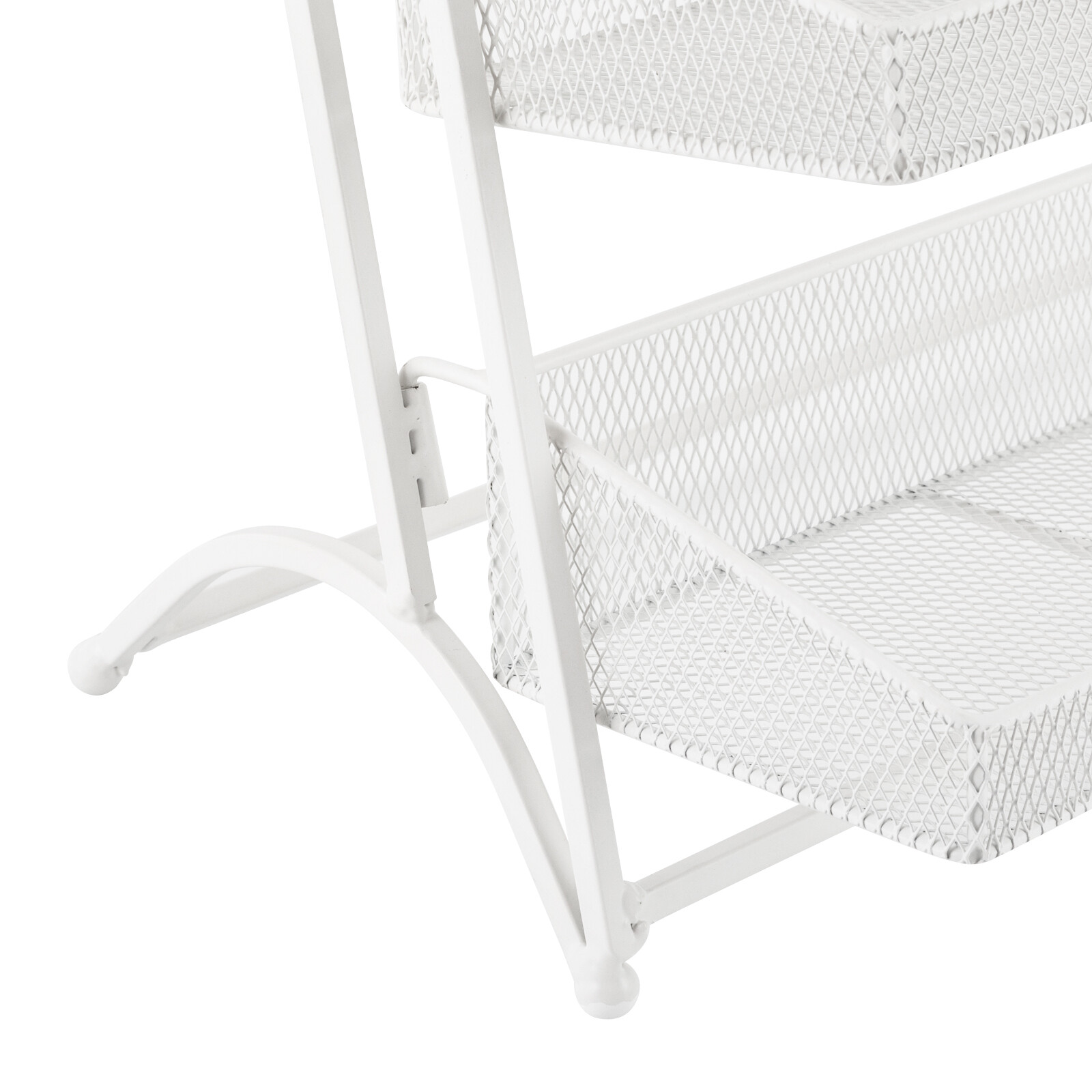 4 Tiers White Retail Store Candy Display Rack Shelving Snack Storage Organizers