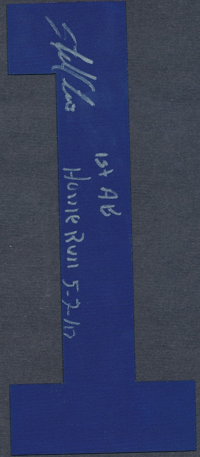 Starlin Castro (1st AB Home Run 5-7-10) Signed Jersey Number #1 Autograph Auto
