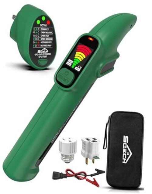 Circuit Breaker Finder Tool Kit GFCI Outlet Tester NCV Detector for 90-135V
