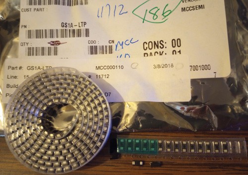 Lot of 215: MCC GS1A-LTP Rectifier Diodes