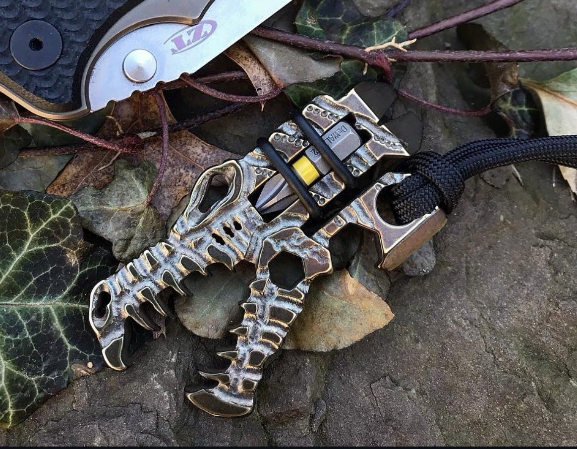 Vice Anvil Tactical Brass Fossil Jurassic Croc