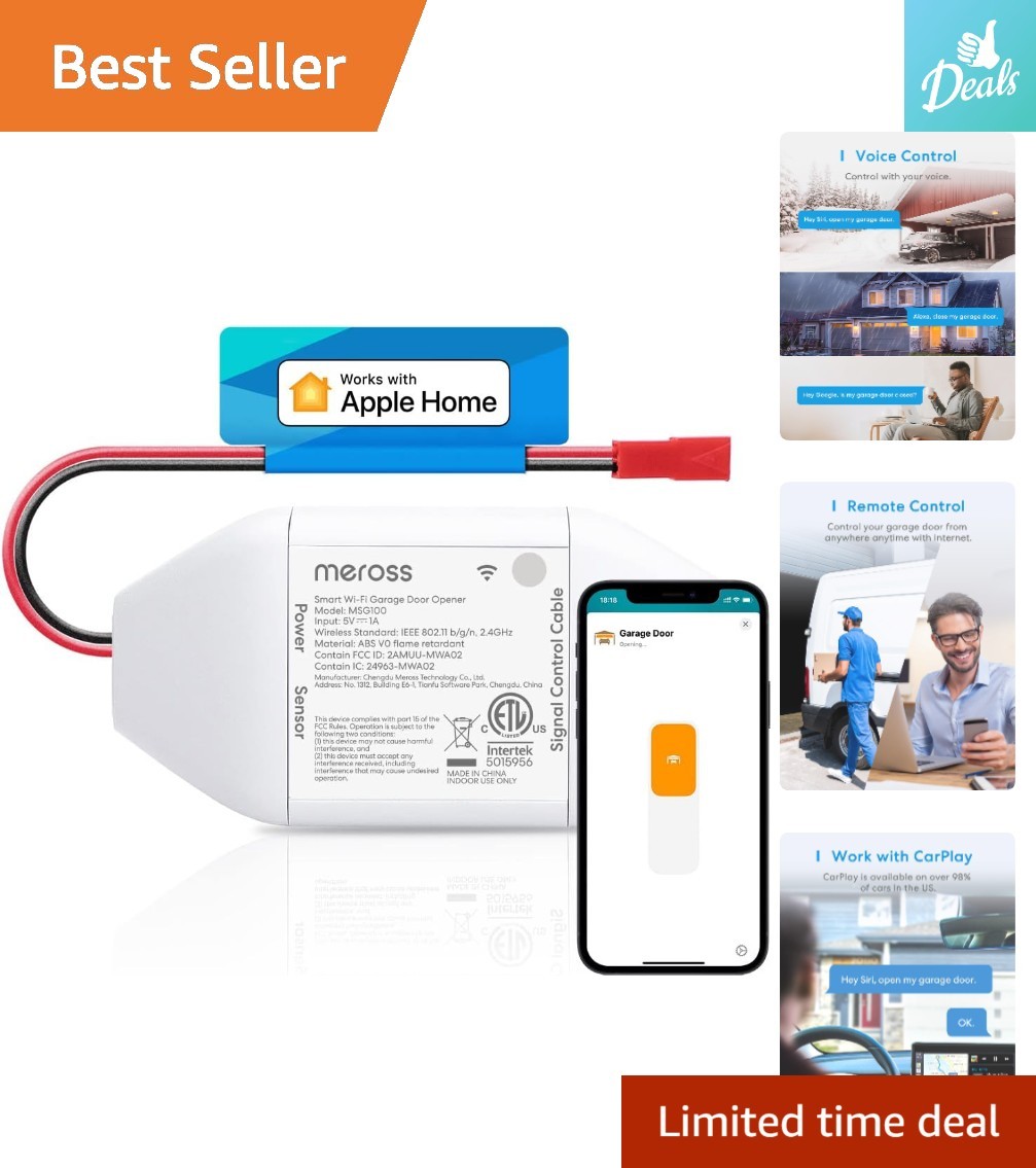Seamless Smart Garage Control with Alexa & Google – Easy Installation Included!