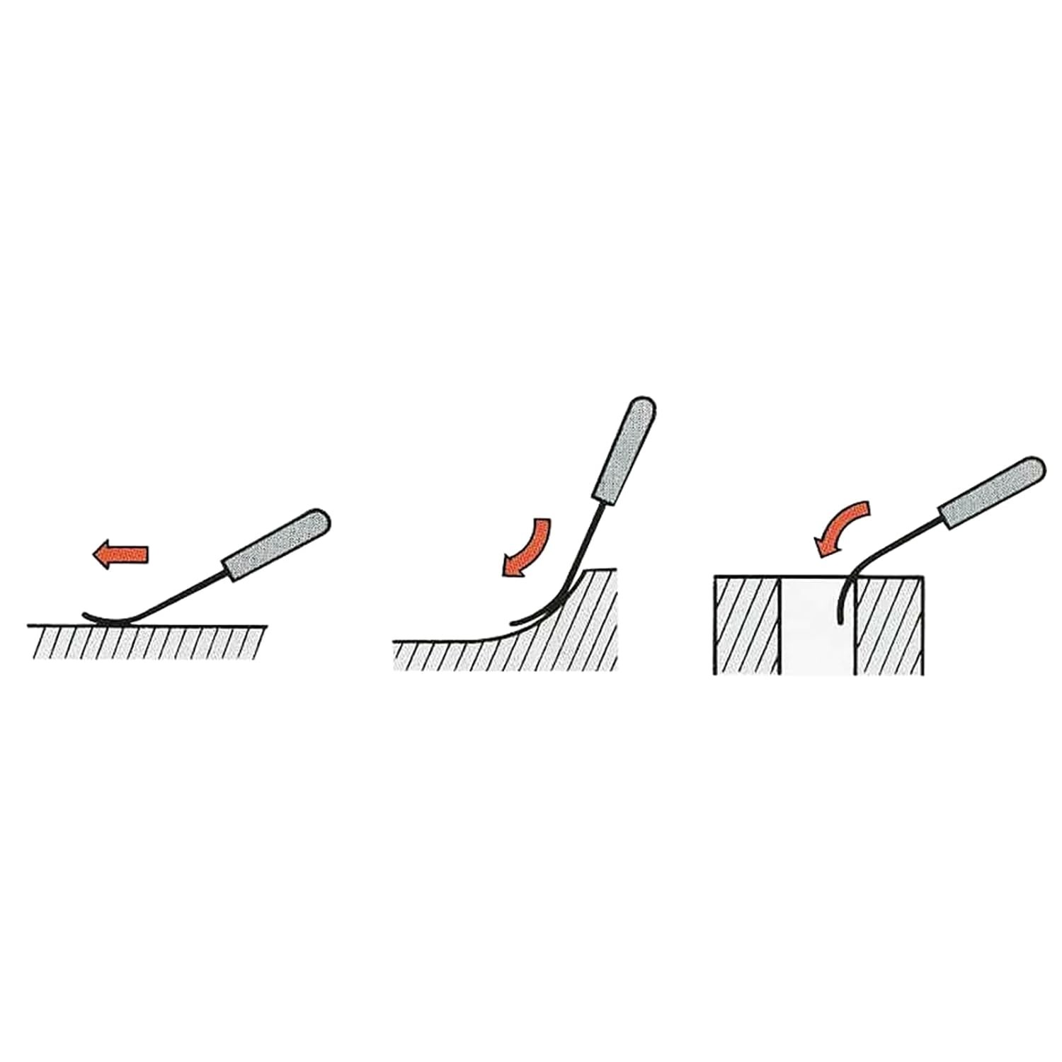 TTC 6 Piece Hardness Tester File Set Assorted, Black